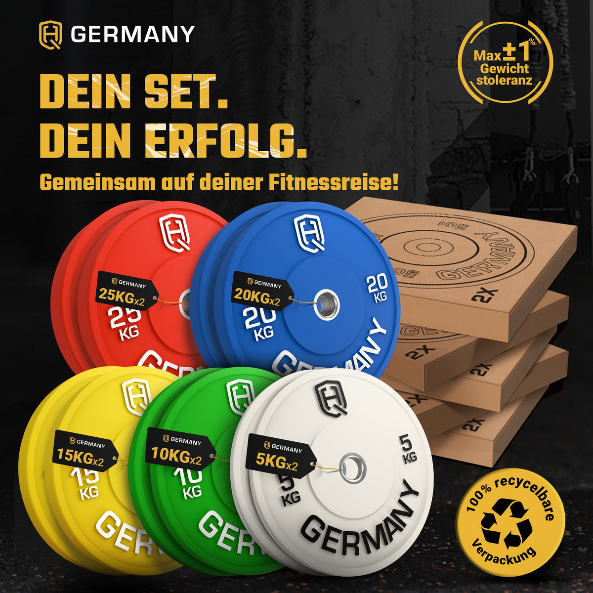 Olympic Bumper Plate Set - Starter / Advanced / Pro / Elite