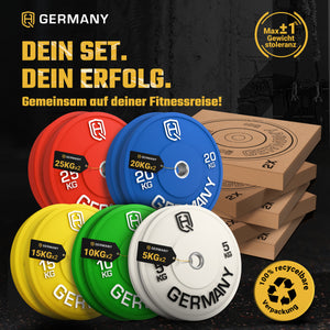 Olympic Bumper Plates 5-25KG | Paar/Set