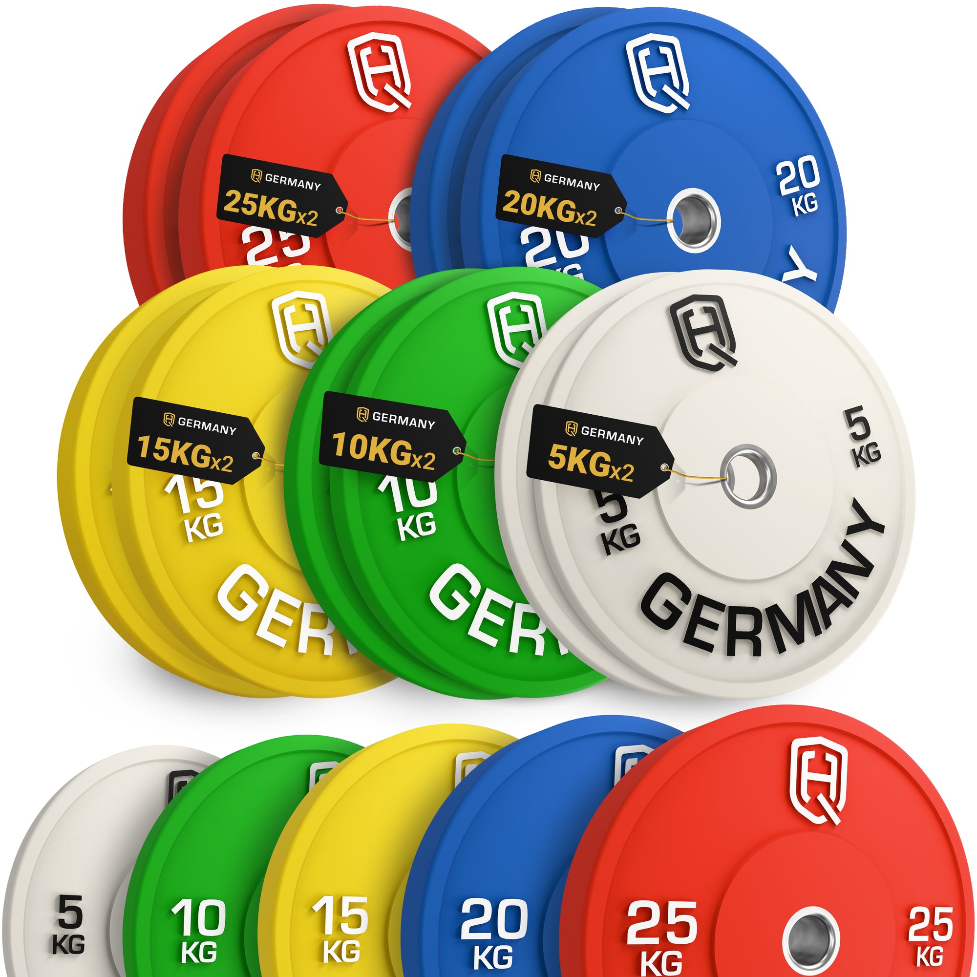 Olympic Bumper Plates 5-25KG | Paar/Set