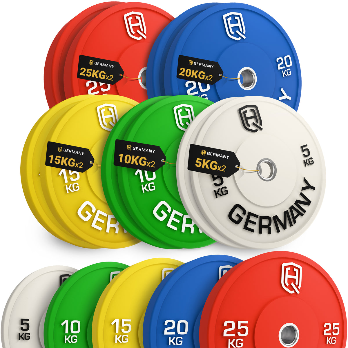 Olympic Bumper Plate Set - Starter / Advanced / Pro / Elite