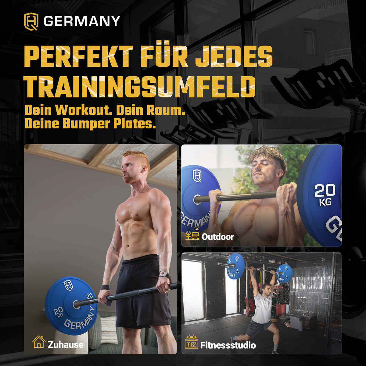 Olympic Bumper Plates 5-25KG | Paar/Set