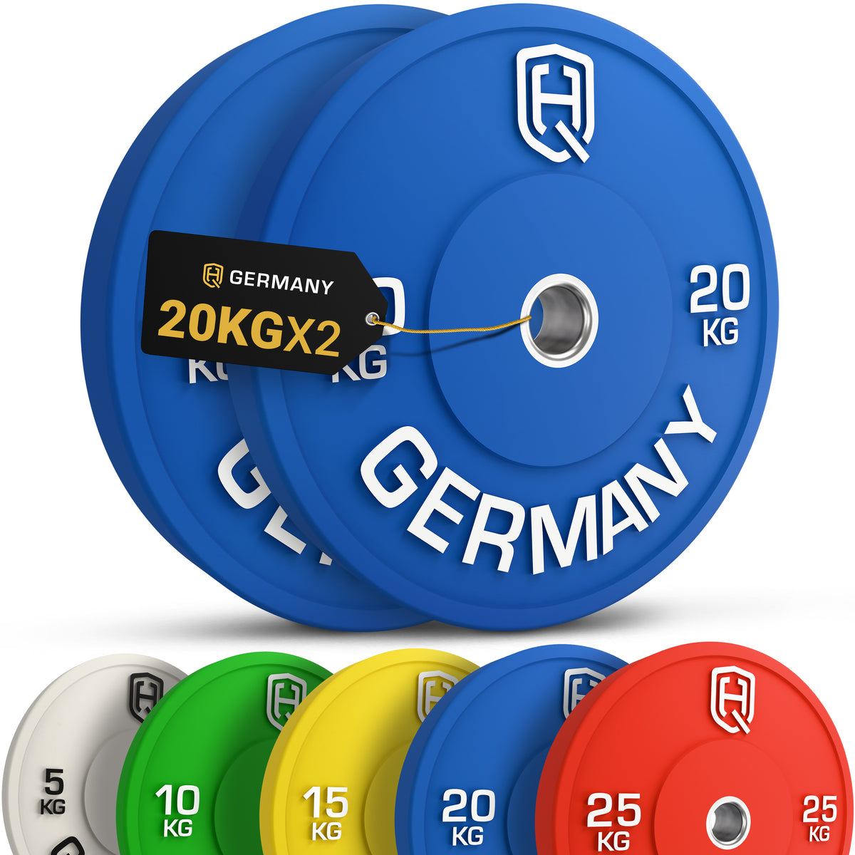 Olympic Bumper Plates 5-25KG | Paar/Set