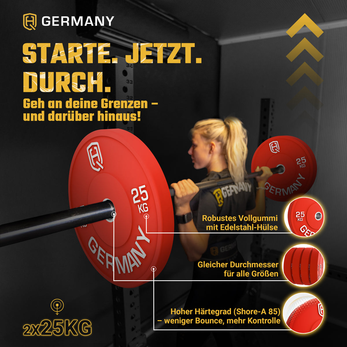 Olympic Bumper Plates 5-25KG | Paar/Set