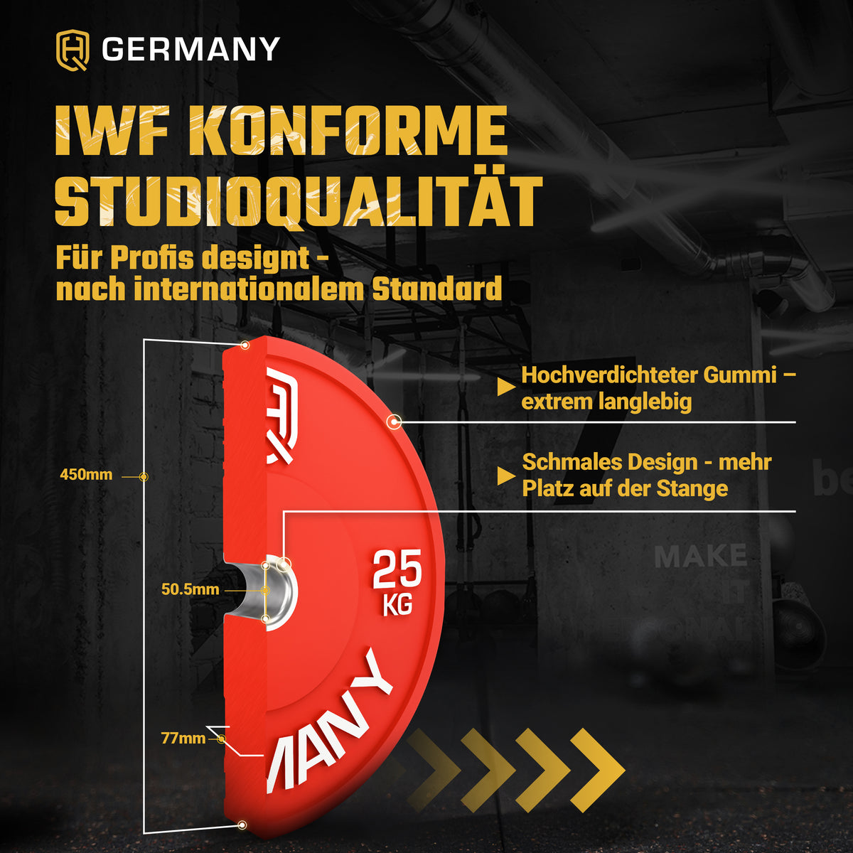 Olympic Bumper Plates 5-25KG | Paar/Set