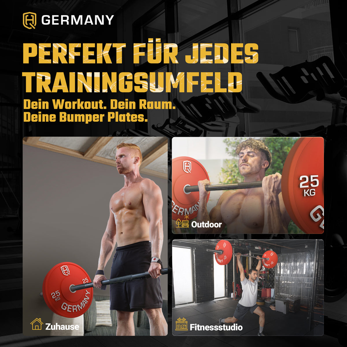 Olympic Bumper Plates 5-25KG | Paar/Set