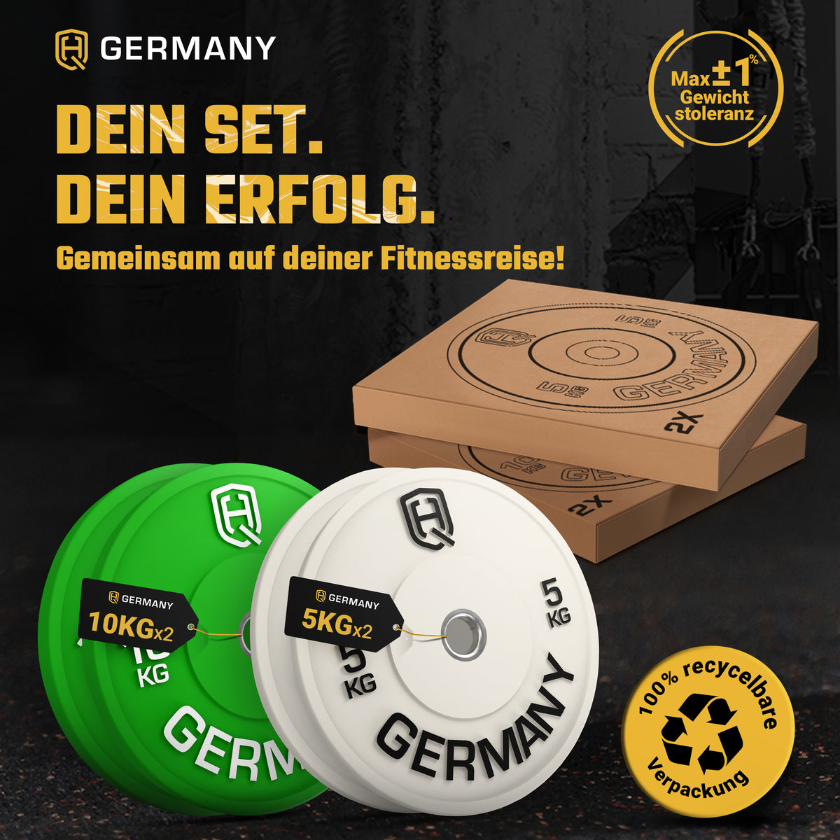 Olympic Bumper Plates 5-25KG | Paar/Set