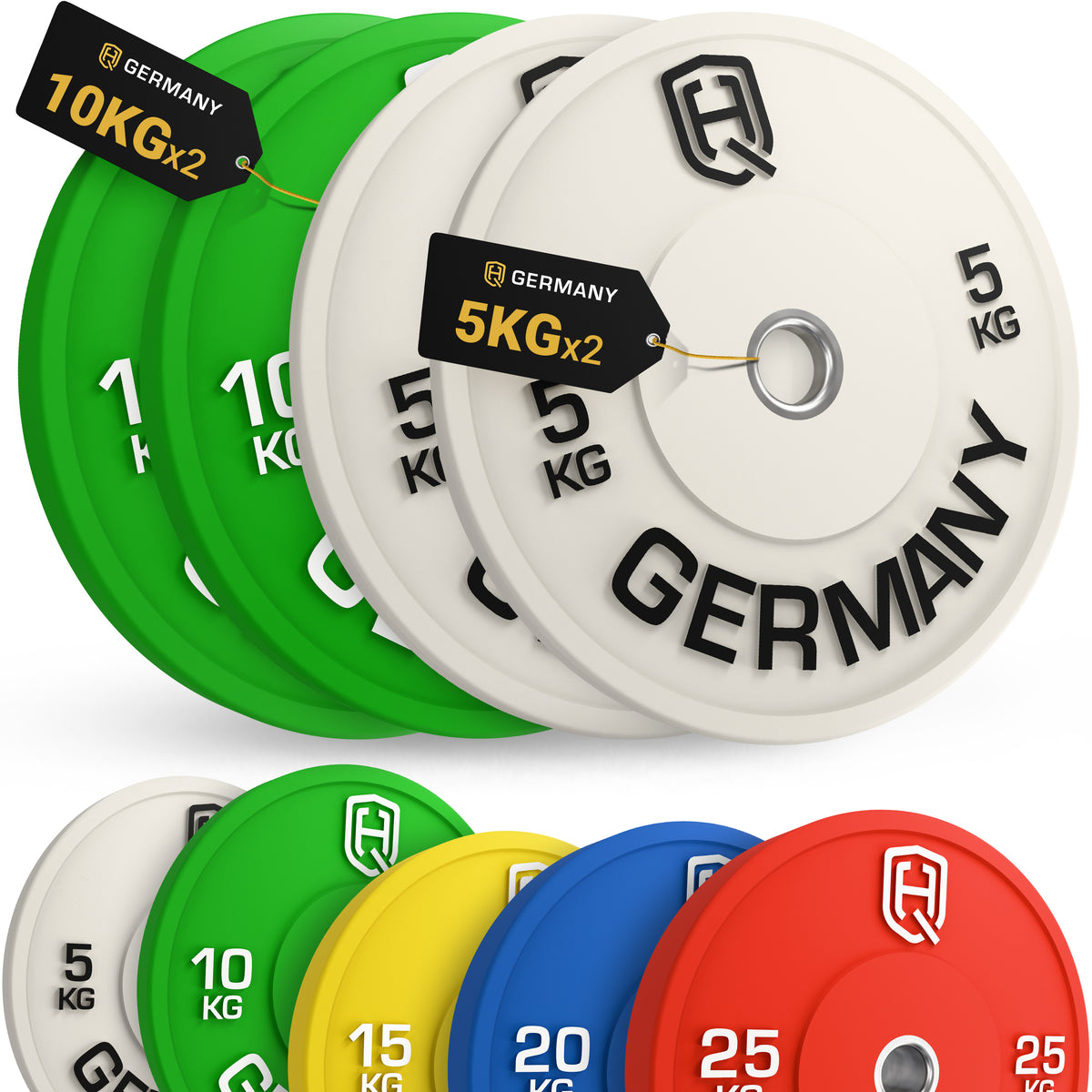 Olympic Bumper Plate Set - Starter / Advanced / Pro / Elite