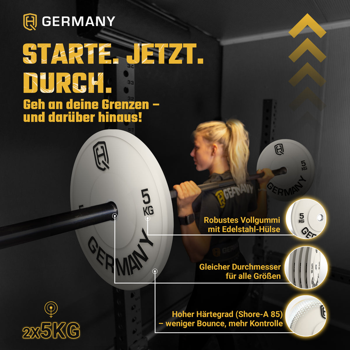 Olympic Bumper Plates 5-25KG | Paar/Set