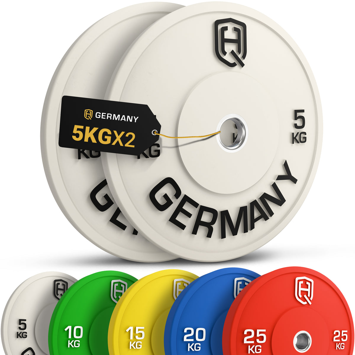 Olympic Bumper Plates 5-25KG | Paar/Set