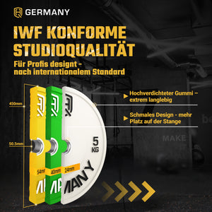 Olympic Bumper Plates 5-25KG | Paar/Set