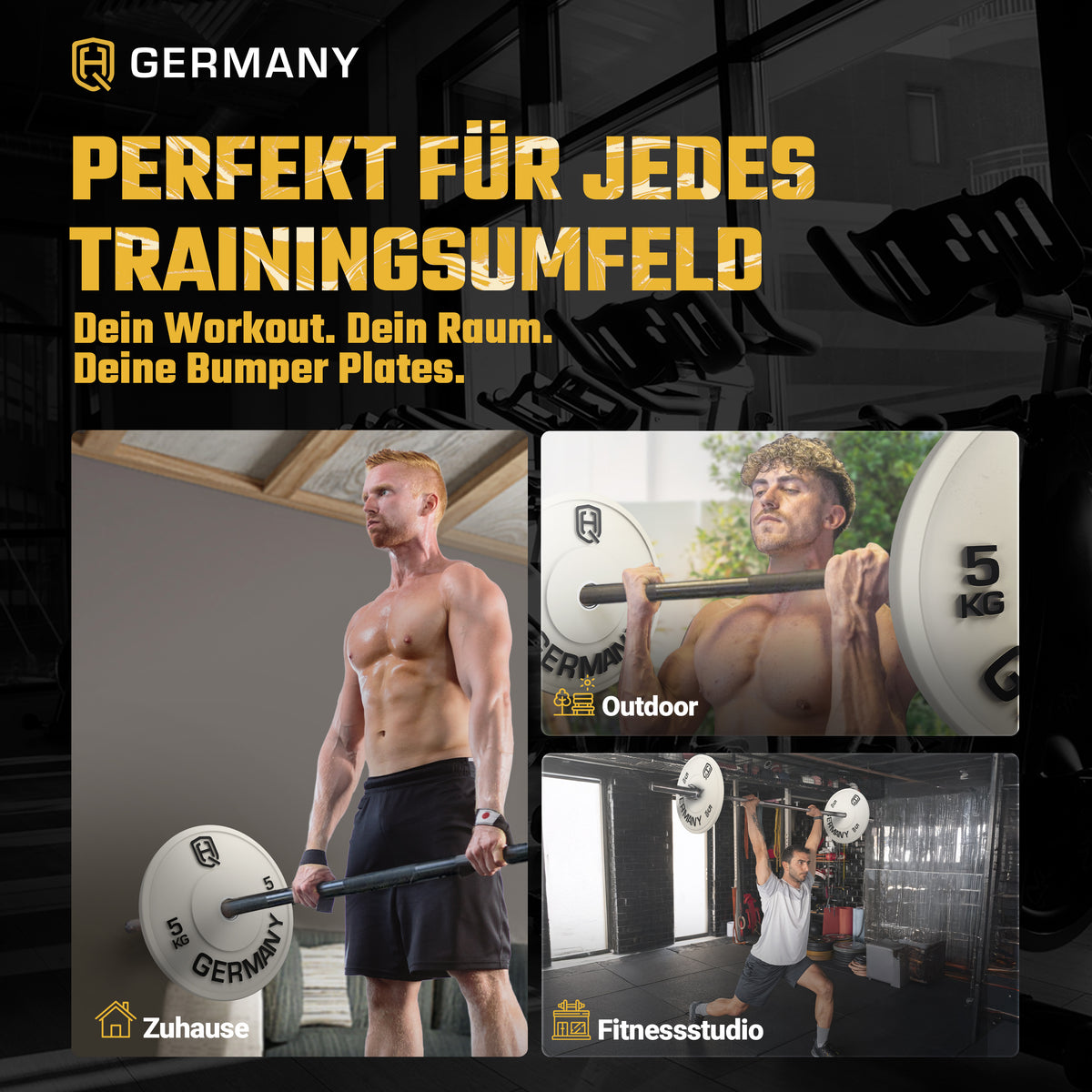 Olympic Bumper Plates 5-25KG | Paar/Set