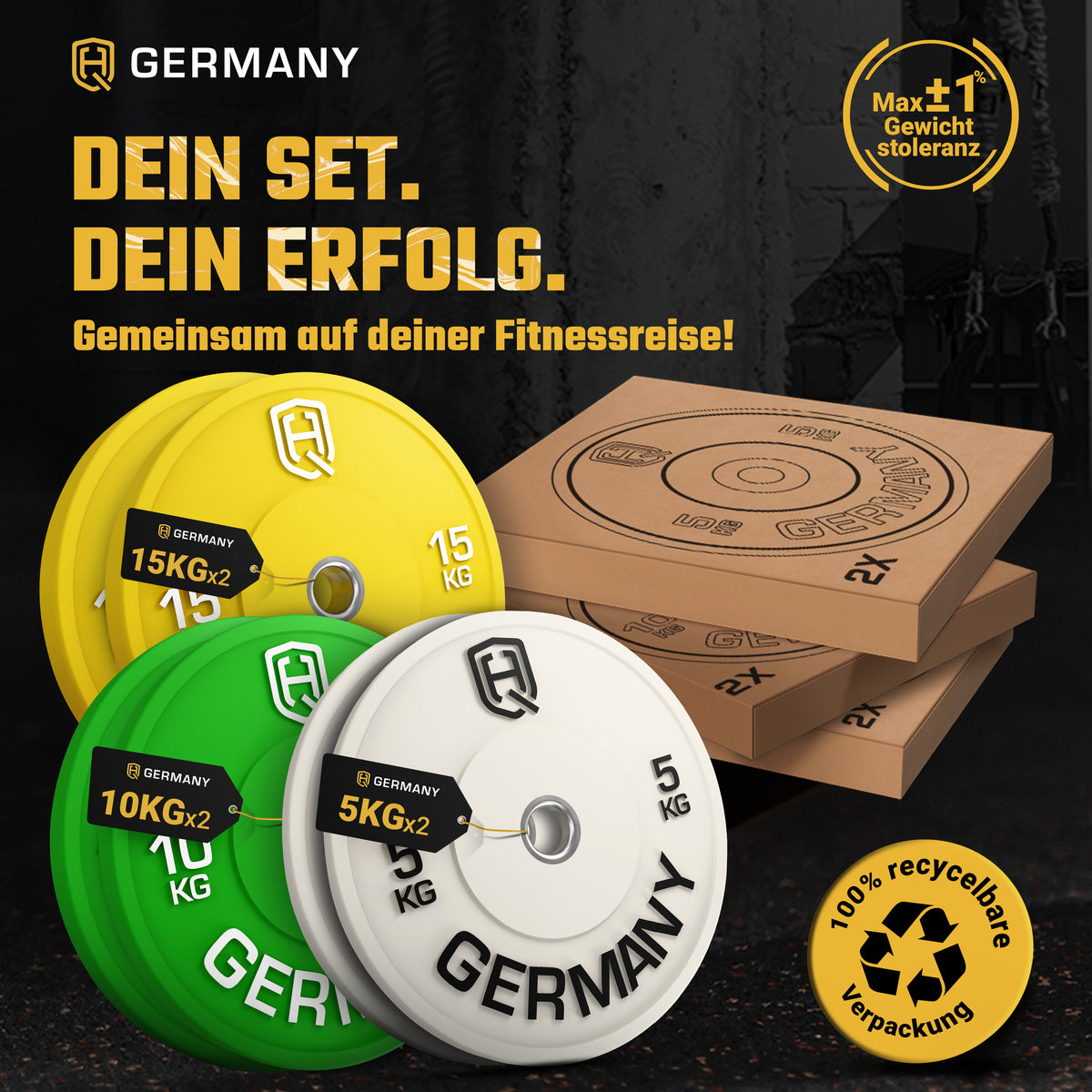 Olympic Bumper Plates 5-25KG | Paar/Set