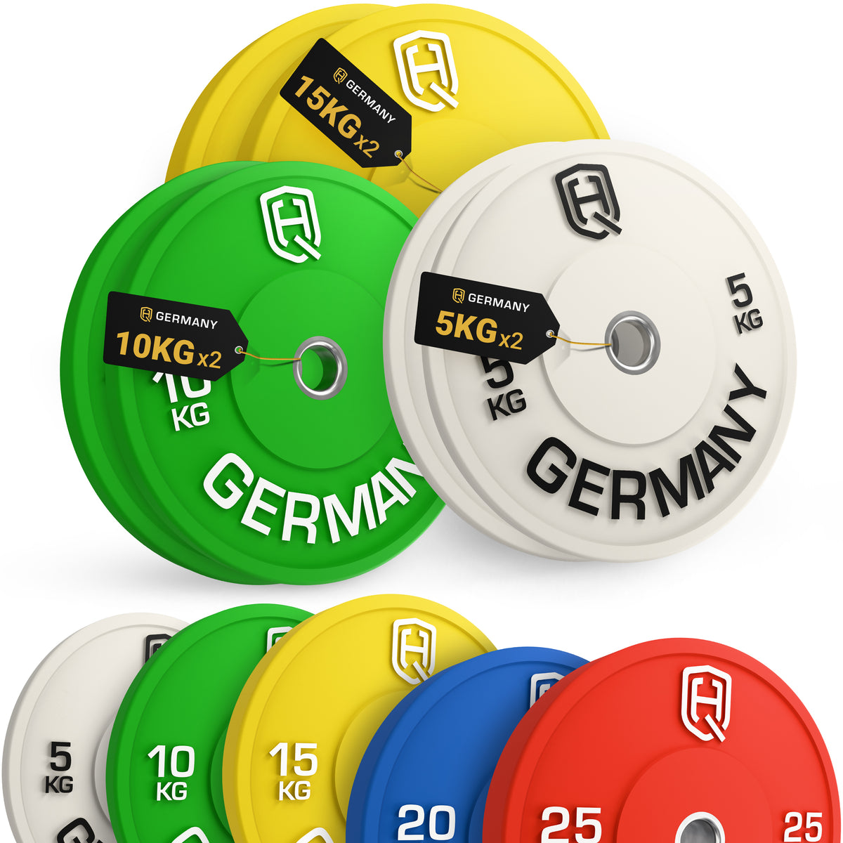 Olympic Bumper Plate Set - Starter / Advanced / Pro / Elite