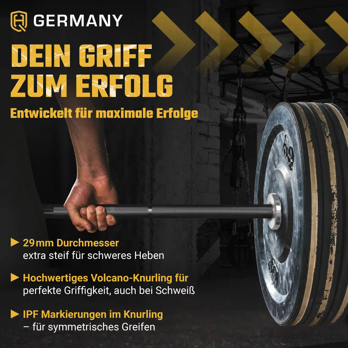 Performance Powerlifting Langhantelstange | 220cm | 1.000kg