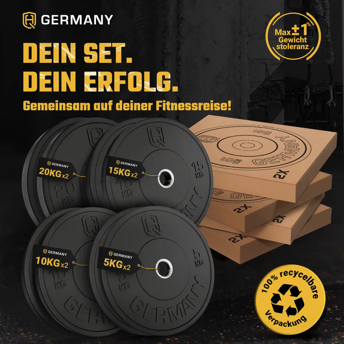 Training Bumper Plates 5-25KG | Paar/Set