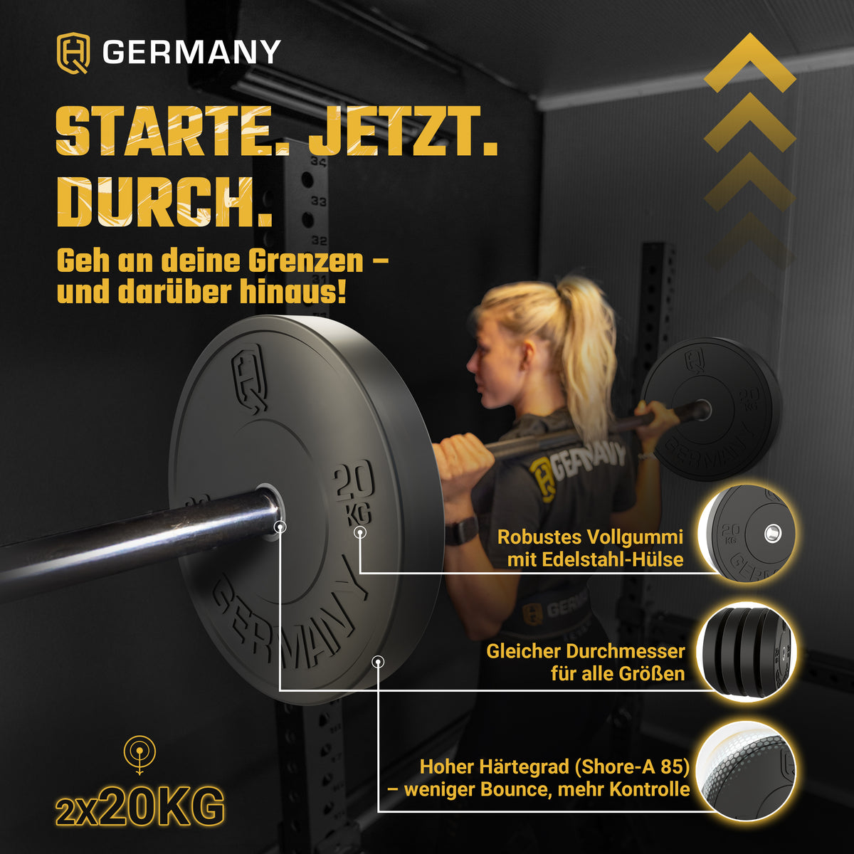 Training Bumper Plates 5-25KG | Paar/Set