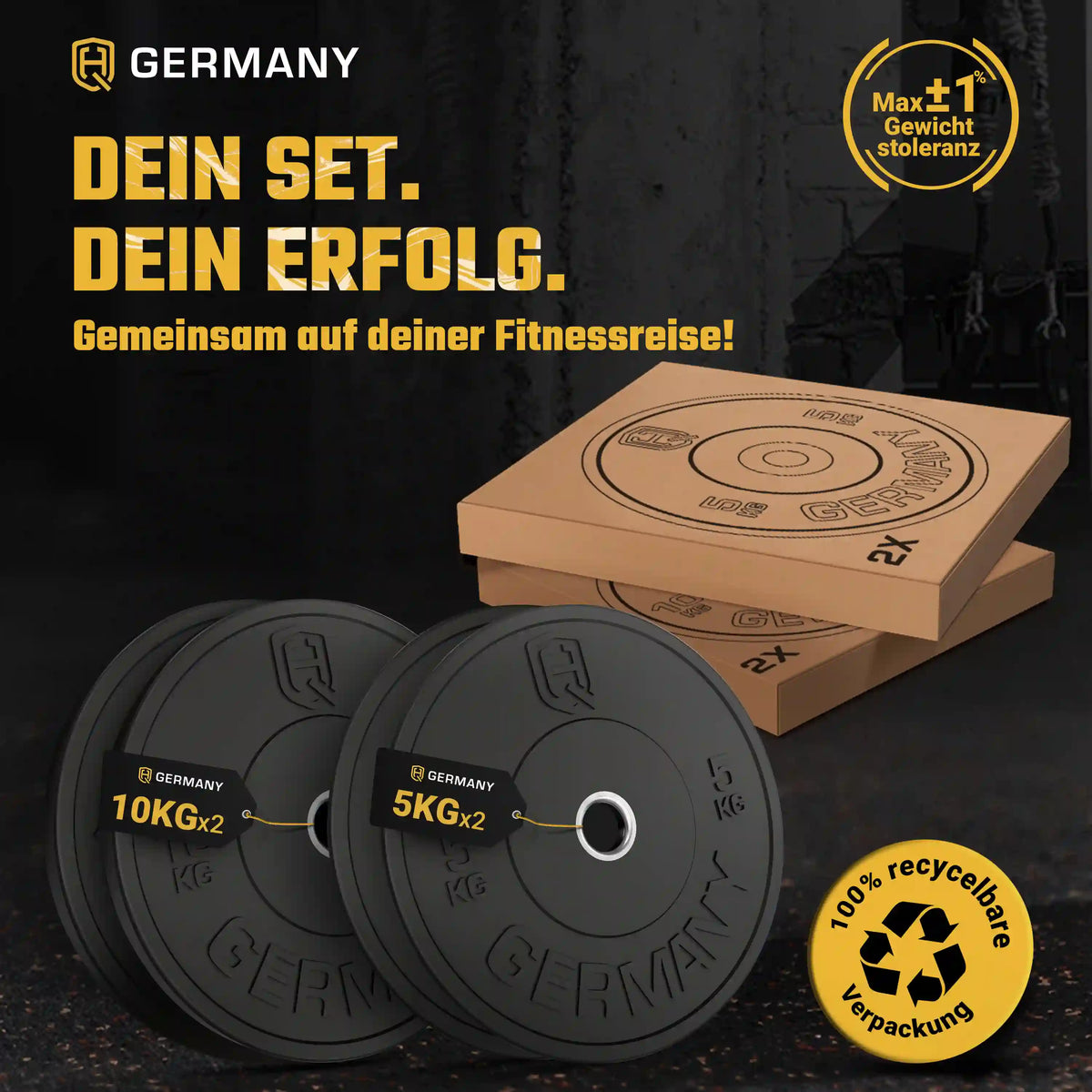 Training Bumper Plates 5-25KG | Paar/Set