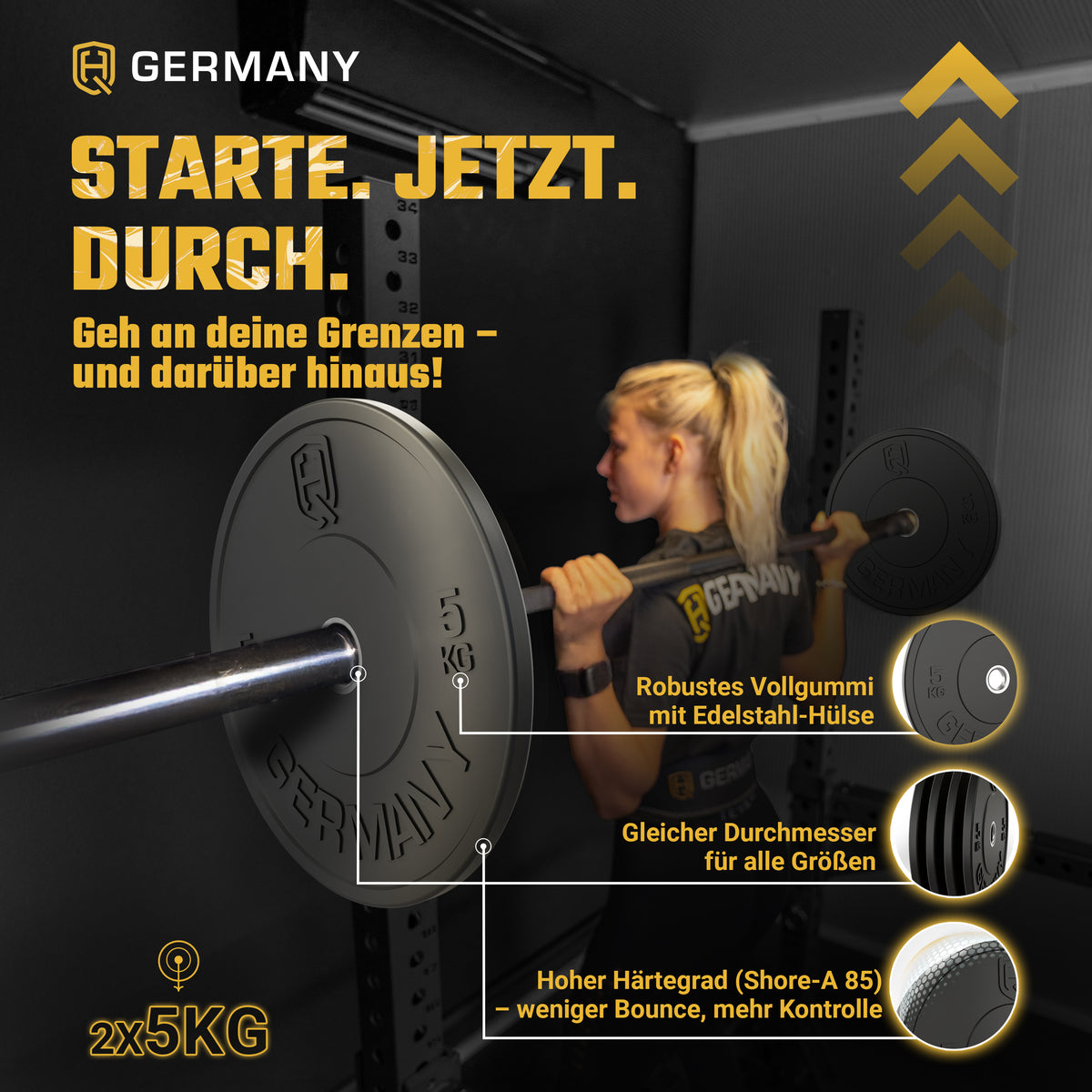 Training Bumper Plates 5-25KG | Paar/Set