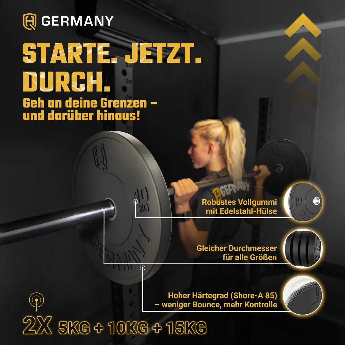 Training Bumper Plates 5-25KG | Paar/Set