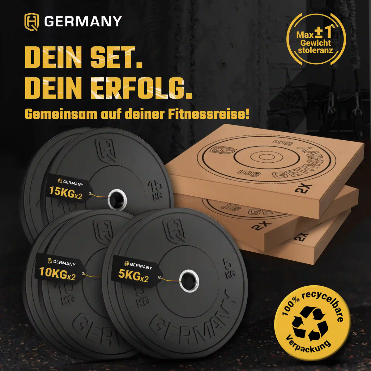 Training Bumper Plates 5-25KG | Paar/Set