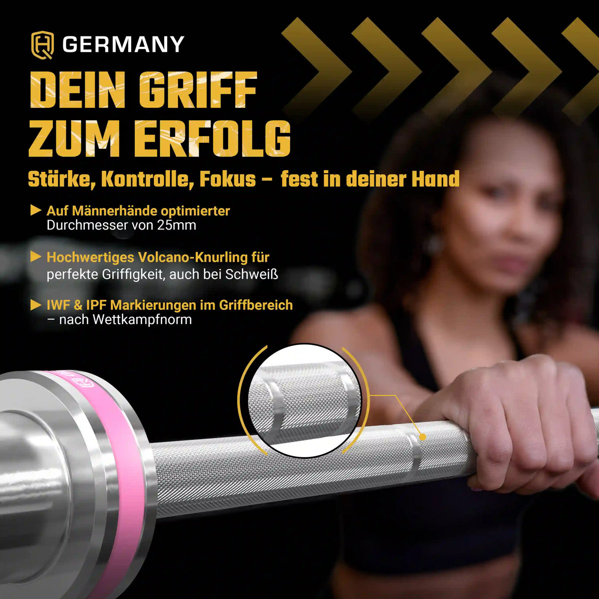 Training Allrounder Langhantelstange | Hartchrom-Beschichtung | Men/Women