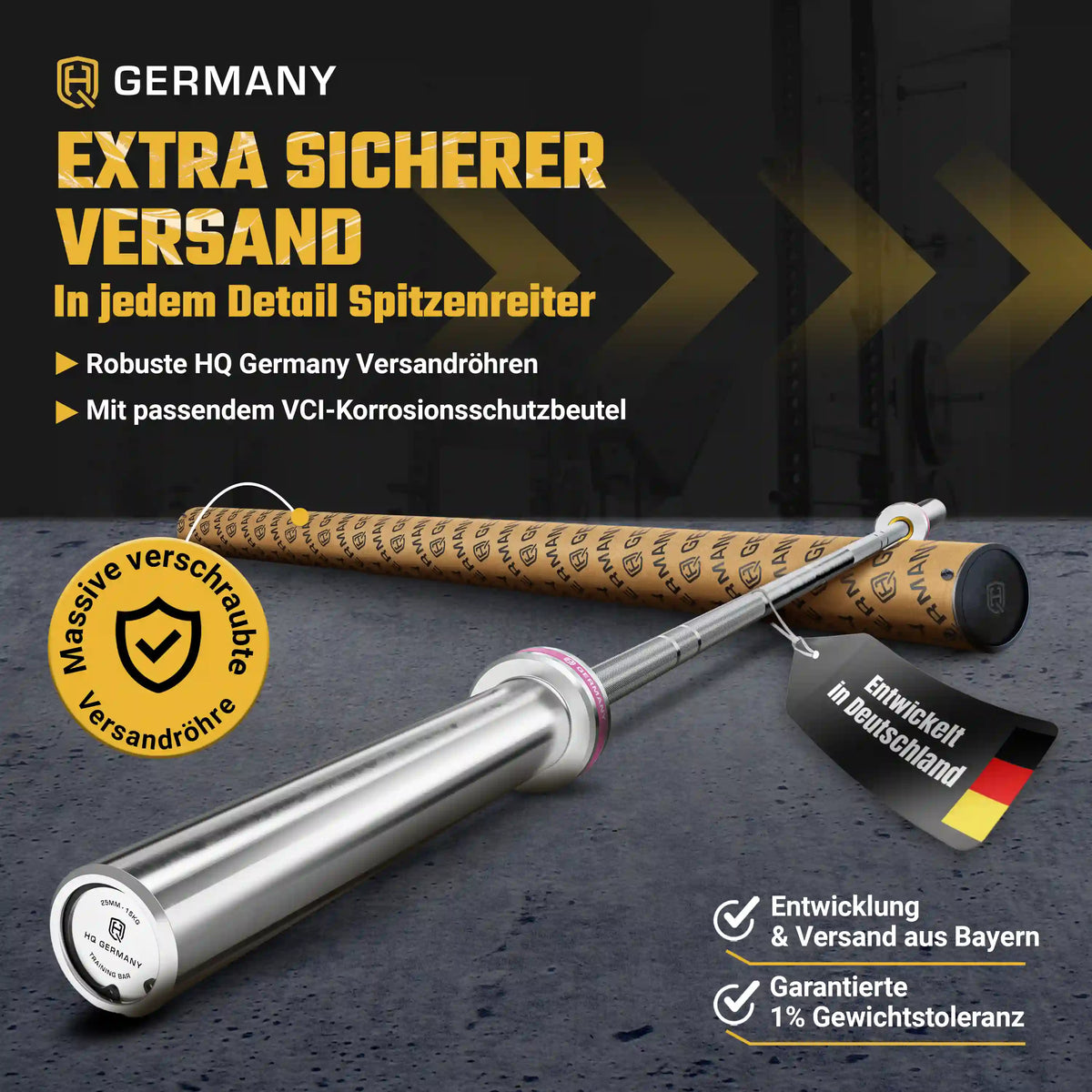 Training Allrounder Langhantelstange | Hartchrom-Beschichtung | Men/Women