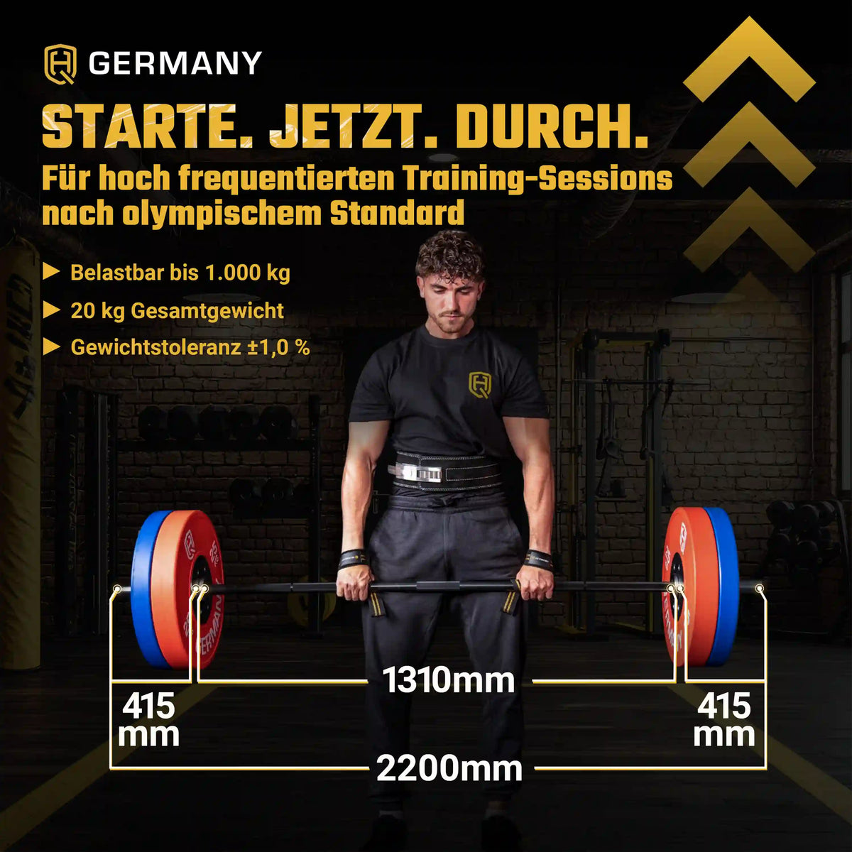 Training Allrounder Langhantelstange | Hartchrom-Beschichtung | Men/Women