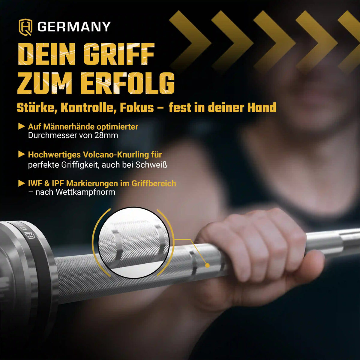 Training Allrounder Langhantelstange | Hartchrom-Beschichtung | Men/Women