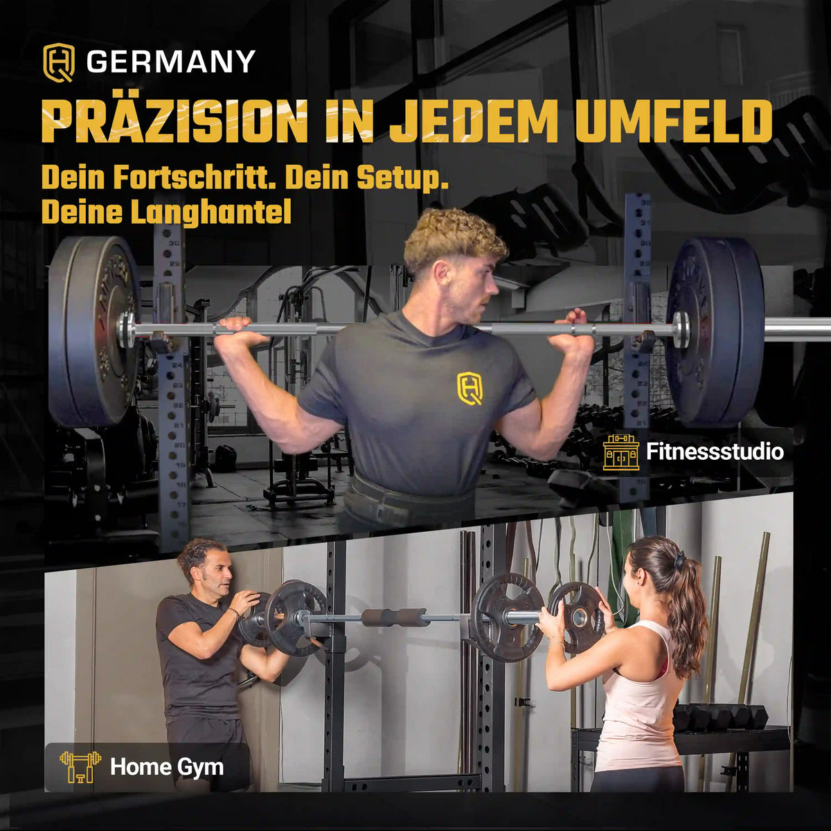 Training Allrounder Langhantelstange | Hartchrom-Beschichtung | Men/Women