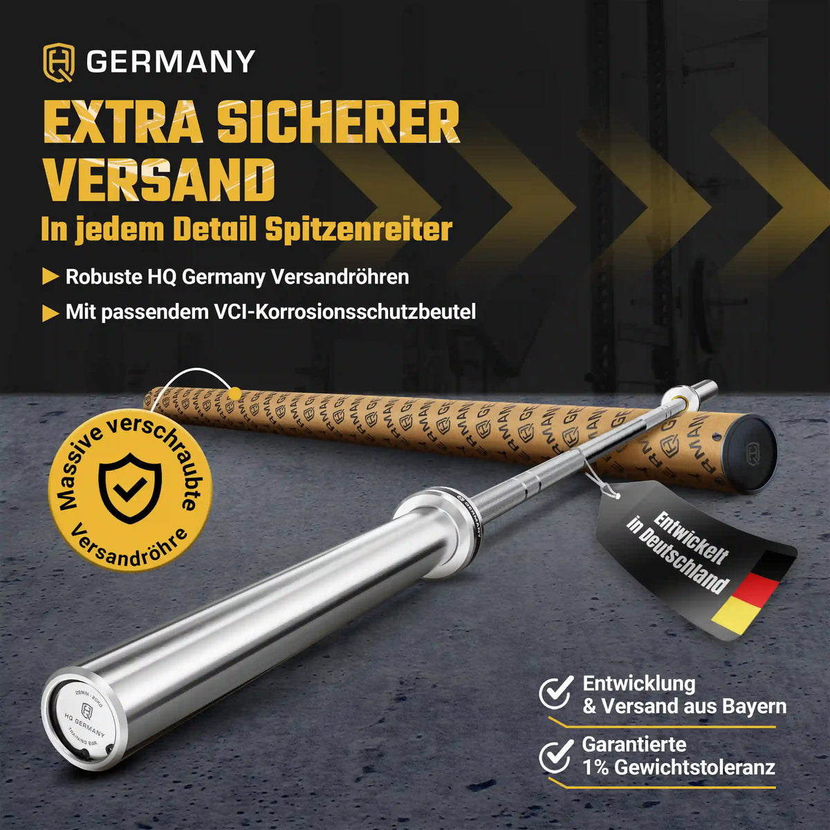 Training Allrounder Langhantelstange | Hartchrom-Beschichtung | Men/Women