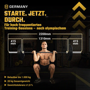 Performance Weightlifting Langhantelstange | 220cm | 1.000kg
